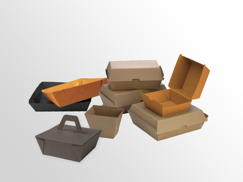 Caja para take away con impresión personalizada y materiales sostenibles