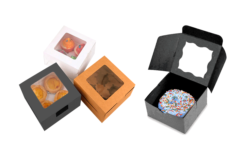 Cajitas para galletas y dulces. Cajas take away a medida para repostería